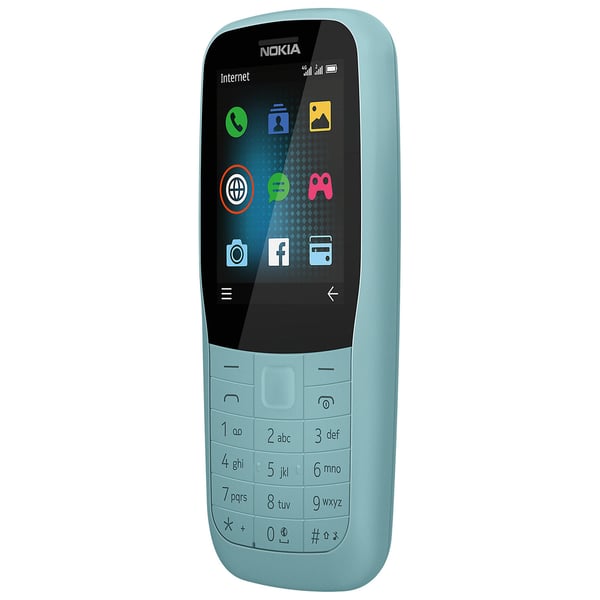 nokia 220 4g dual sim mobile phone blue ta1155