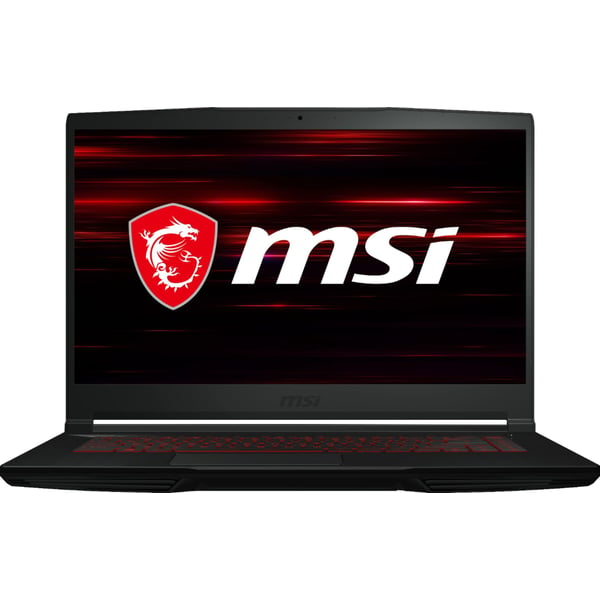 MSI GF63 Gaming Laptop Core i5-10200H 2.40GHz 8GB 256GB SSD 4GB Nvidia GeForce GTX 1650 Win10 15.6inch FHD Black English Keyboard