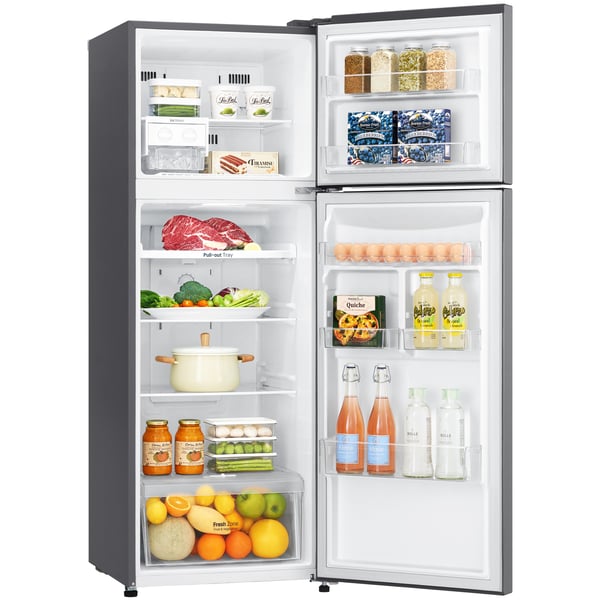 LG Top Mount Refrigerator 333 Litres GNB402SQCB, Multi Air Flow, Pull-out Tray, Big Size Veggie Box LG Top Mount Refrigerator 333 Litres GNB402SQCB, Multi Air Flow, Pull-out Tray, Big Size Veggie Box