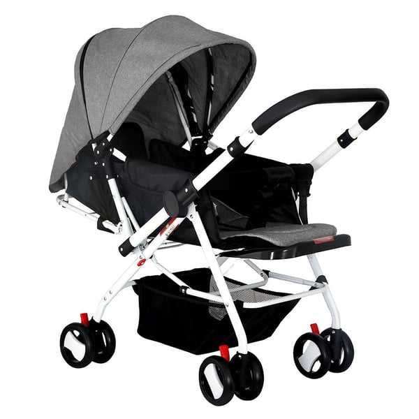 Baby Plus Stroller Cum Pram Grey 036 M price in Bahrain, Buy Baby Plus Stroller Cum Pram Grey 0