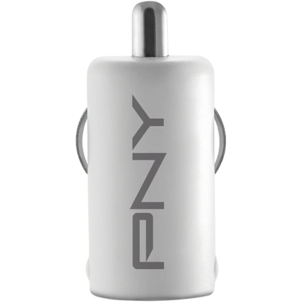 PNY 2.4 Amps Car Charger White PPDCUFW01RB