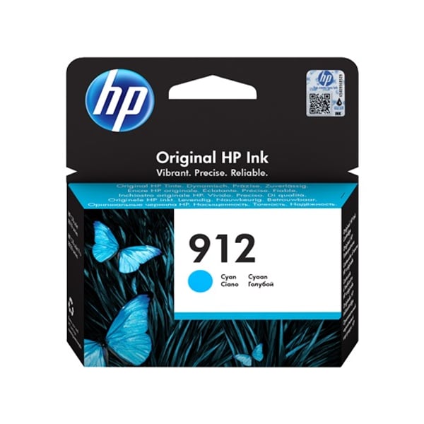 HP 912 3YL77AE Original Ink Cartridge Cyan HP 912 3YL77AE Original Ink Cartridge Cyan