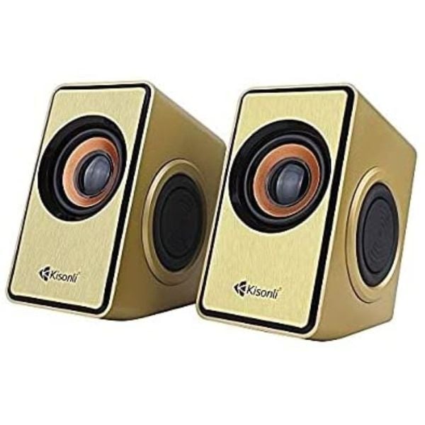 Kisonli Multimedia Speaker Gold Kisonli Multimedia Speaker Gold