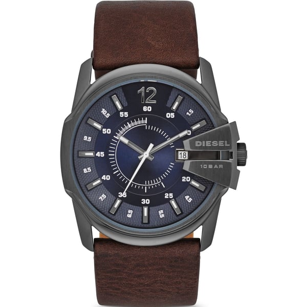 Diesel DZ1618 Master Chief Blue Dial Brown Leather Mens Watch price in Bahrain Buy Diesel DZ1618 Master Chief Blue Dial Brown Leather Mens Watch in Bahrain