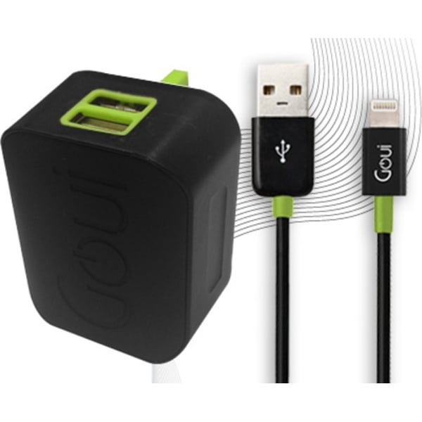 Goui GTK3A02 Wall I 2 USB Charger + Lightning Cable