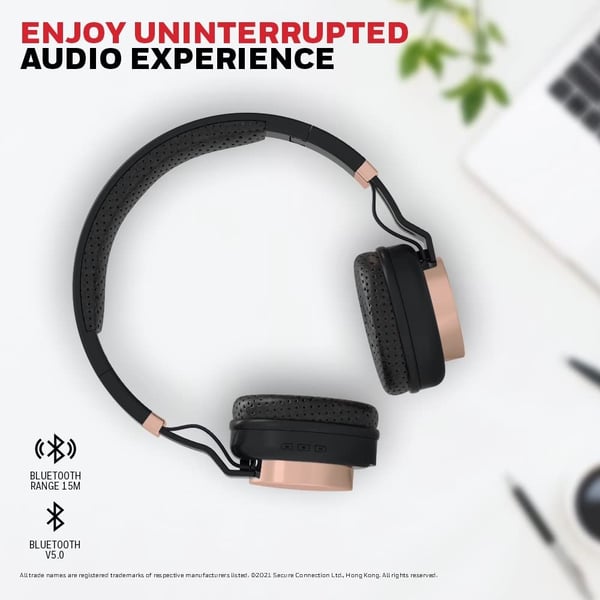 Honeywell Suono P10 Wireless On Ear Headset Rose Gold Honeywell Suono P10 Wireless On Ear Headset Rose Gold