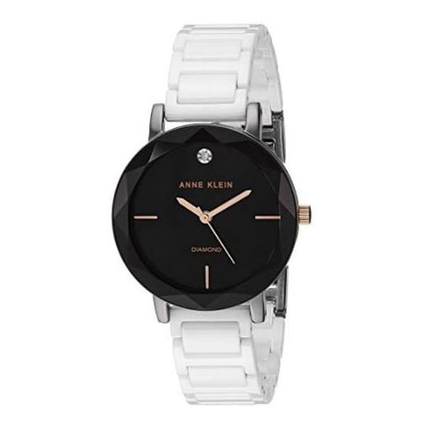 Anne Klein White Ceramic Quartz Watch Women