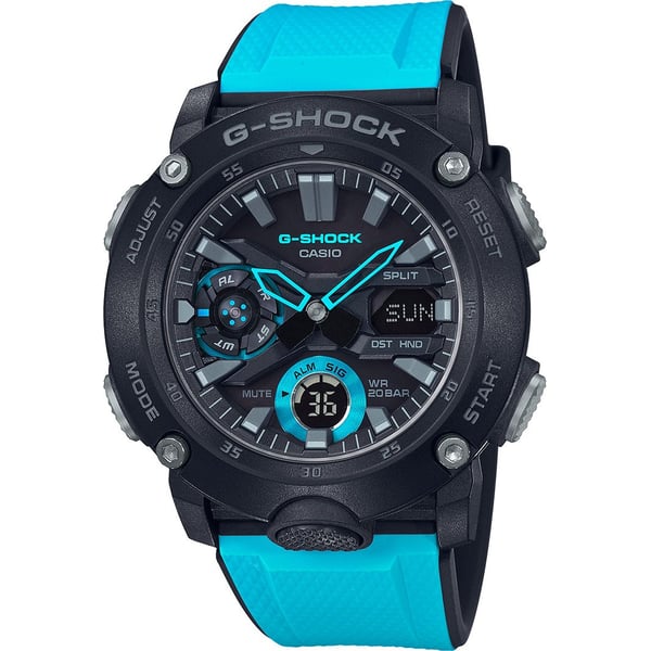 Casio GA-2000-1A2 G-Shock Blue/Black Resin Analog/Digital Watch Men Casio GA-2000-1A2 G-Shock Blue/Black Resin Analog/Digital Watch Men