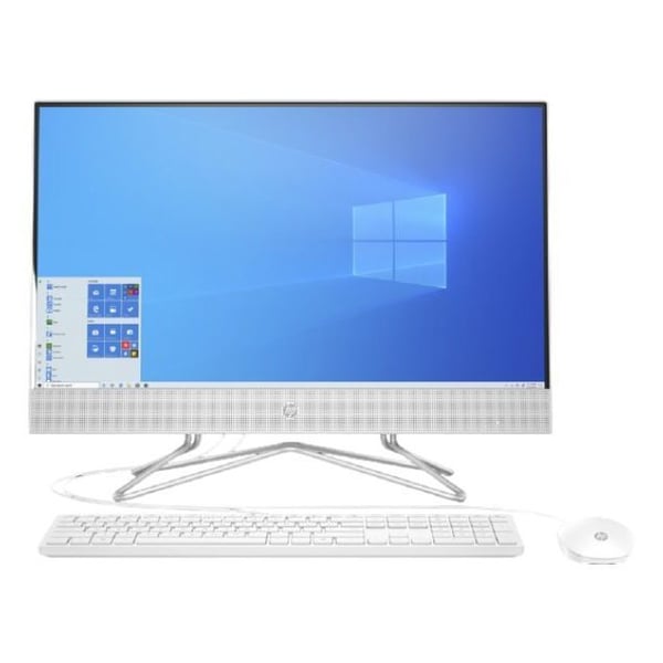 HP 140G1AA All in One Desktop - Core i3 3.40GHz 4GB 1TB Windows 10 Home 21.5inch 1920 x 1080 White English Keyboard + HP 3ML04AA Keyboard/Mouse Arabic