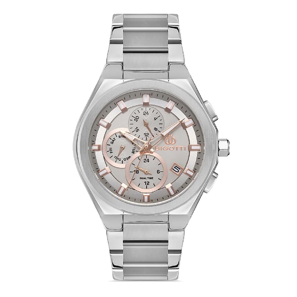 Bigotti Milano Mens Stainless Steel Strap Watch - Bg.1.10351-1 Bigotti Milano Mens Stainless Steel Strap Watch - Bg.1.10351-1