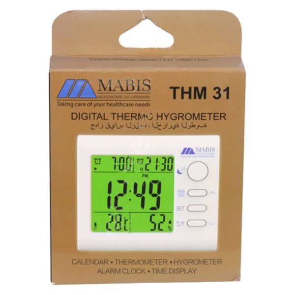 Mabis Digital Thermo Hygrometer THM31 Mabis Digital Thermo Hygrometer THM31