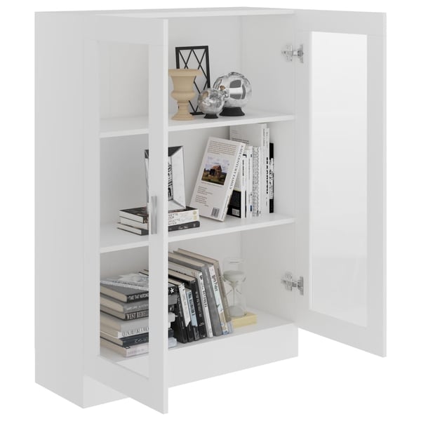 vidaXL Vitrine Cabinet White 82.5x30.5x115 cm Engineered Wood vidaXL Vitrine Cabinet White 82.5x30.5x115 cm Engineered Wood