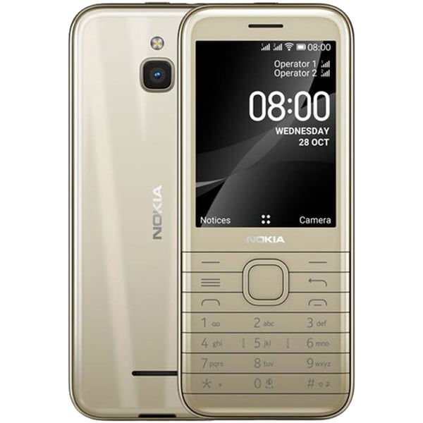 Nokia 8000 4GB Gold 4G Dual Sim Mobile Phone