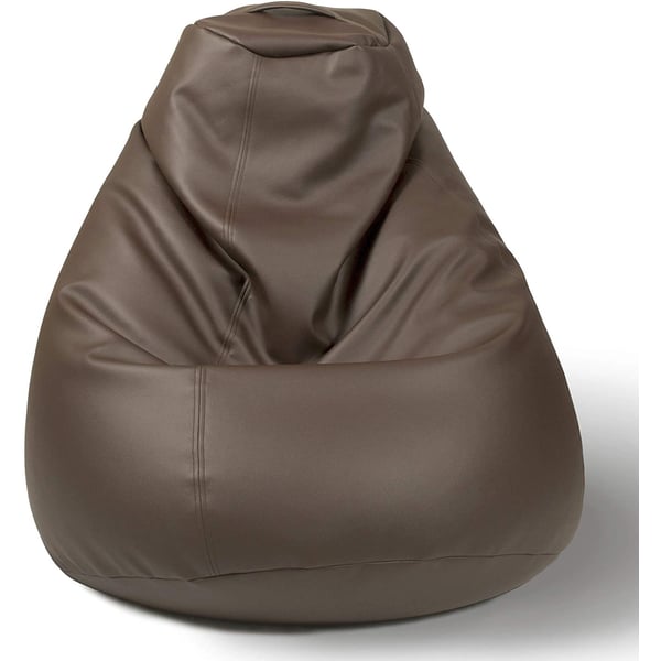 Buy HomeCanvas High Back Bean Bag Chair Brown XLarge Online in UAE