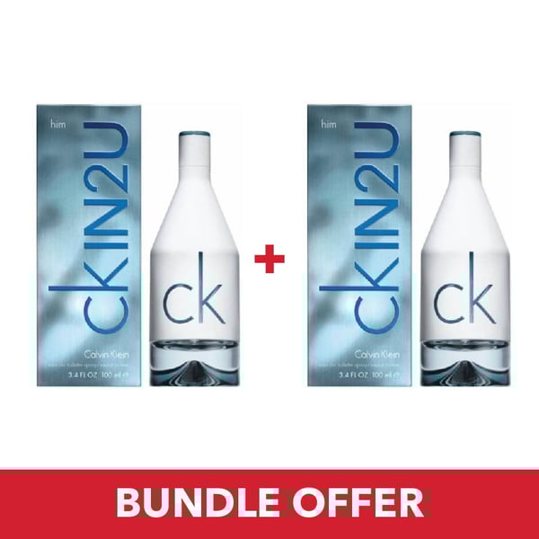 Calvin Klein In 2 U EDT Men 100mlx2 Bundle Offer Calvin Klein In 2 U EDT Men 100mlx2 Bundle Offer