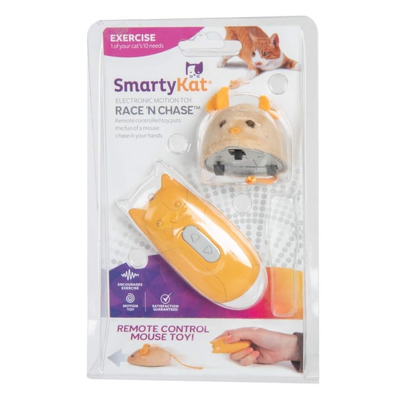 Smartykat® Race 'n Chase Mouse Electronic Motion Cat Toy Smartykat® Race 'n Chase Mouse Electronic Motion Cat Toy