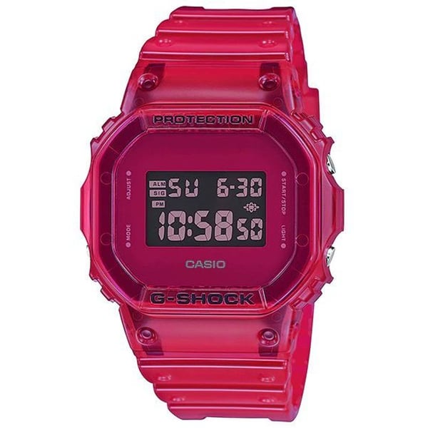 Casio DW-5600SB-4 G-Shock Red Resin Digital Watch Men Casio DW-5600SB-4 G-Shock Red Resin Digital Watch Men