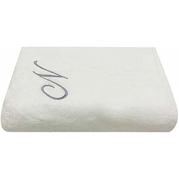 Personalized For You Cotton White N Embroidery Bath Towel 70*140 cm