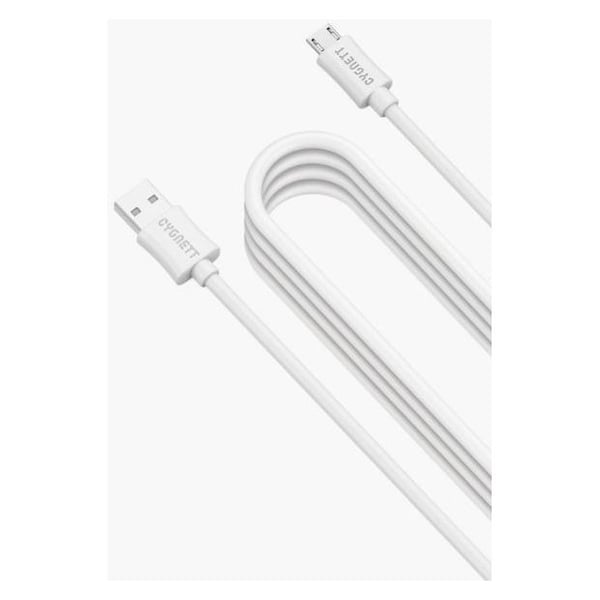 Cygnett CY2031PCMIC Round Soft Rubber Micro USB Cable 4M White