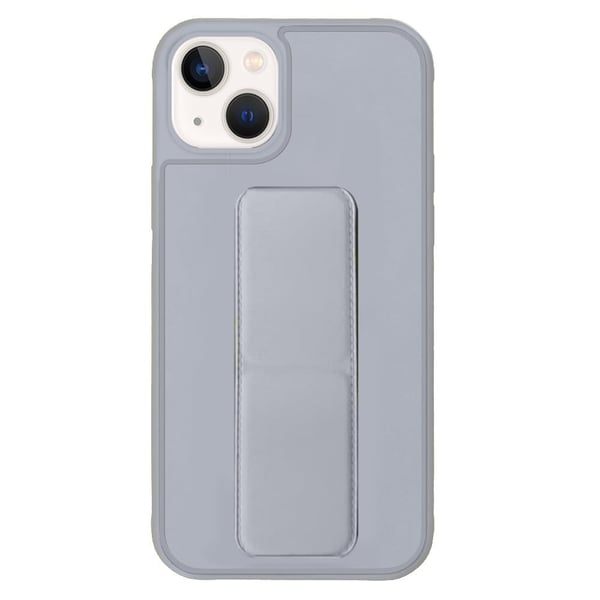 Margoun case for iPhone 14 with Hand Grip Foldable Magnetic Kickstand Wrist Strap Finger Grip Cover 6.1 inch Grey