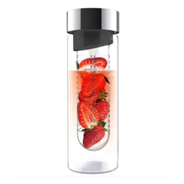 Asobu SWG11 Glass Water Bottle Smoke/Silver