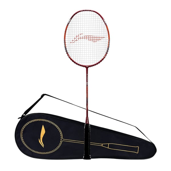 Li-ning G Force Extra Strong 9000 Badminton Racquet -red/copper