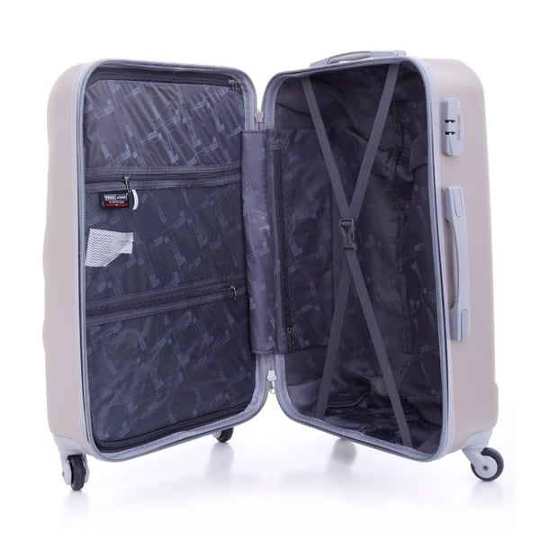 Para John ABS Luggage Travel Trolley With 4 Wheels 3pcs Set Golden Para John ABS Luggage Travel Trolley With 4 Wheels 3pcs Set Golden