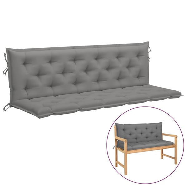 Vidaxl Cushion For Swing Chair Grey 180 Cm Fabric