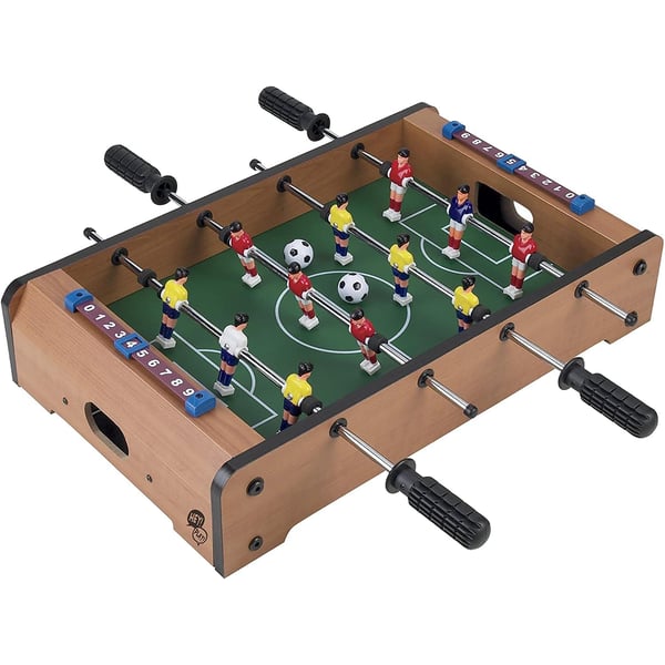 ULTIMAX Tabletop Football Table- Portable Mini Table Football / Soccer Game Set with Two Balls and Score Keeper for Adults and Kids