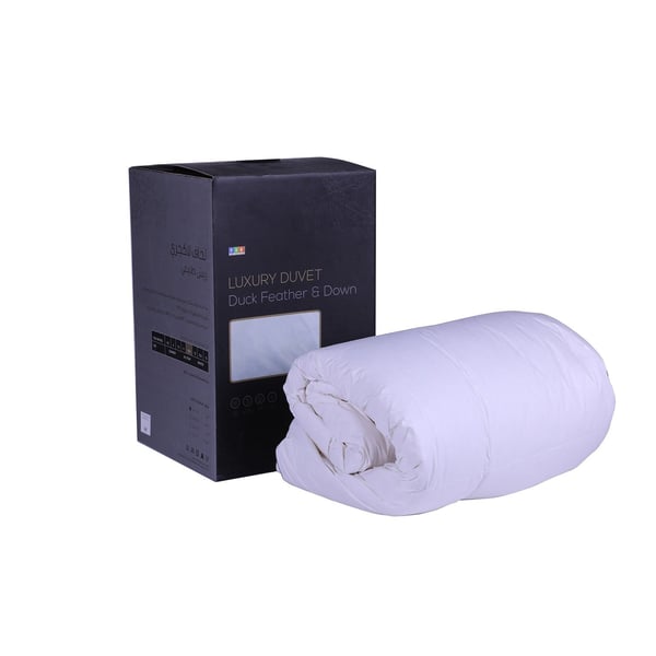 Luxury Duck Feather and Down Duvet 160x200cm White Luxury Duck Feather and Down Duvet 160x200cm White