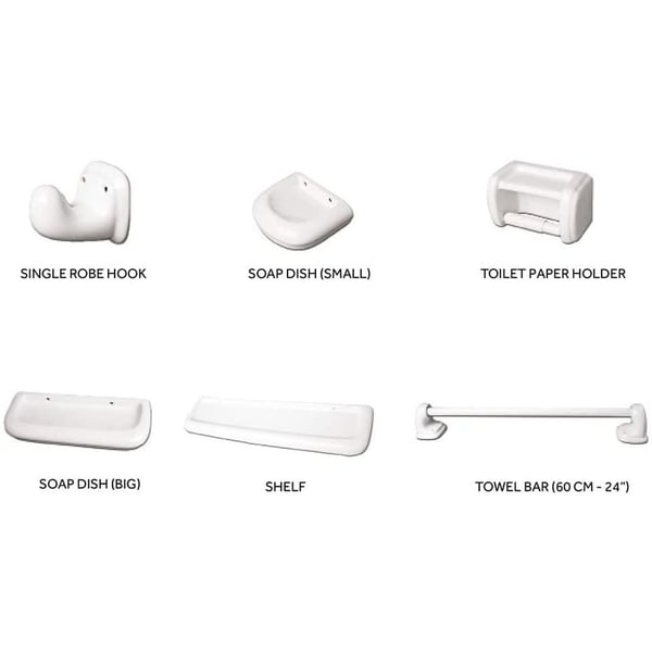 Bathroom Accessories 6pcs Set