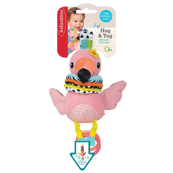 Infantino Hug & Tug Musical Flamingo Infantino Hug & Tug Musical Flamingo