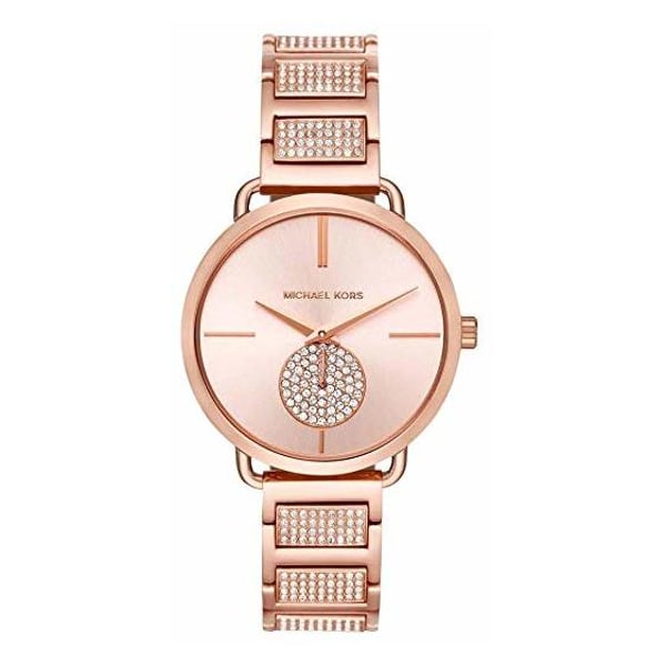 Michael Kors MK3853 Portia Crystal Rose Gold Dial Ladies Watch