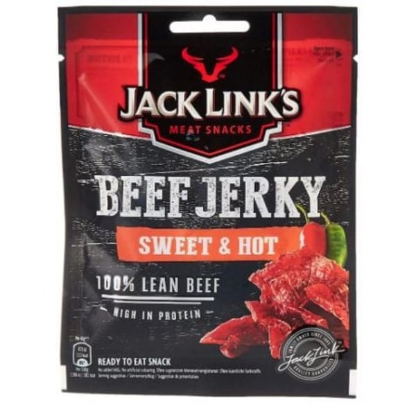 Jack Links Beef Sweet & Hot Jerky Eu - 70g Jack Links Beef Sweet & Hot Jerky Eu - 70g