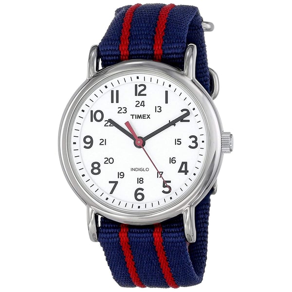 Timex T2N747 Weekender Quartz Blue Fabric Watch Unisex
