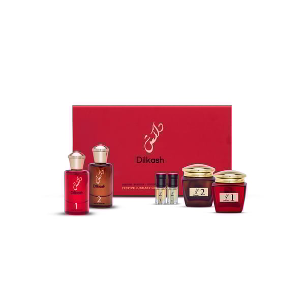 Dilkash Perfumes For Unisex 50mlx2 Buhoor-2 Oil-2 Set Dilkash Perfumes For Unisex 50mlx2 Buhoor-2 Oil-2 Set