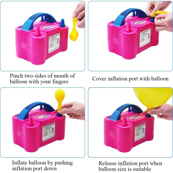 Lavish Electric Portable Dual Nozzle Electric Air Balloon Blower Pump, Electric Balloon Lavish Electric Portable Dual Nozzle Electric Air Balloon Blower Pump, Electric Balloon