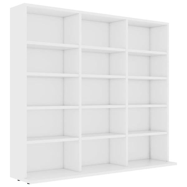Vidaxl Cd Cabinet White 102x23x89.5 Cm Engineered Wood