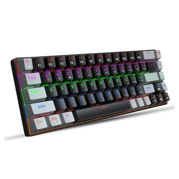 HXSJ V800 68 Keys Type-c Wired Cool Backlight Mechanical Keyboard (Blue Shaft) HXSJ V800 68 Keys Type-c Wired Cool Backlight Mechanical Keyboard (Blue Shaft)