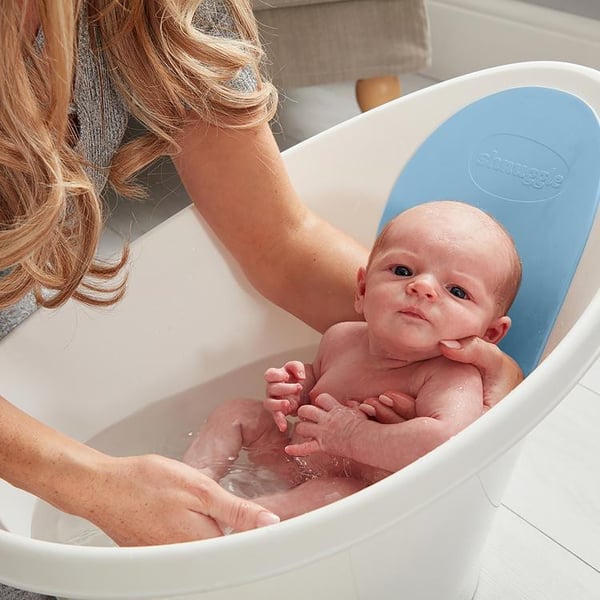 Shnuggle Bath - White With Blue