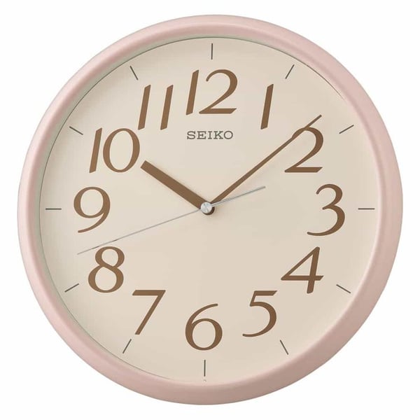 Seiko Round Wall Clock (Pink)- QXA719P Seiko Round Wall Clock (Pink)- QXA719P