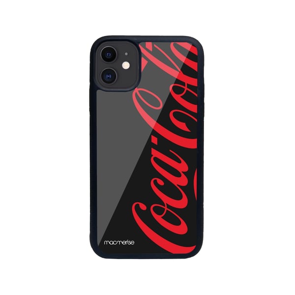Coke Black Red - Glass Case for iPhone 11