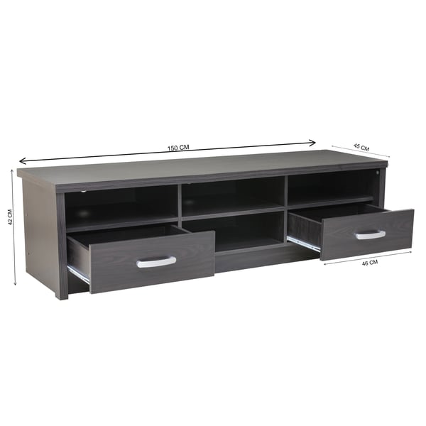 Buy Karnak Wooden Tv Dark Chocolate Brown Online in UAE