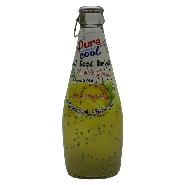 Pure Cool Basil Seed Drink Pinapl290ml price in Bahrain, Buy Pure Cool