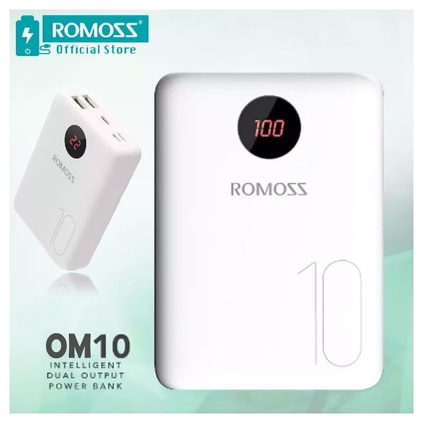 Romoss Compact Power Bank 10000mAh With Micro/C/Lightning Port Romoss Compact Power Bank 10000mAh With Micro/C/Lightning Port
