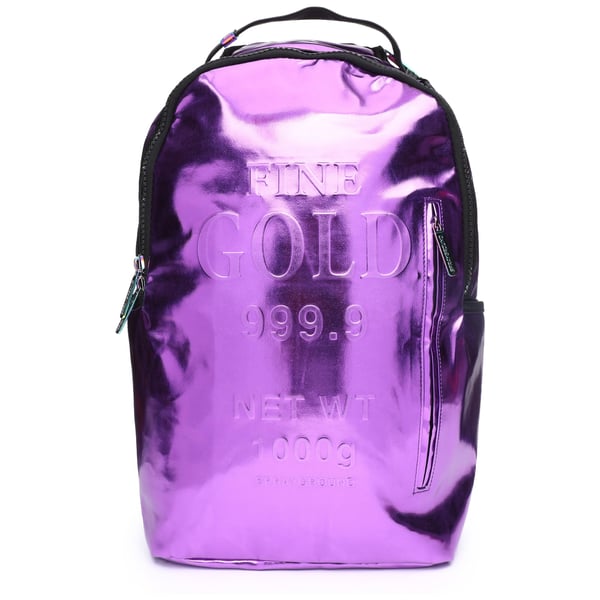 Sprayground Fine Gold Purple Unisex Backpack 17