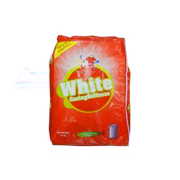 White Caring Softness Detergent Powder 15kg White Caring Softness Detergent Powder 15kg
