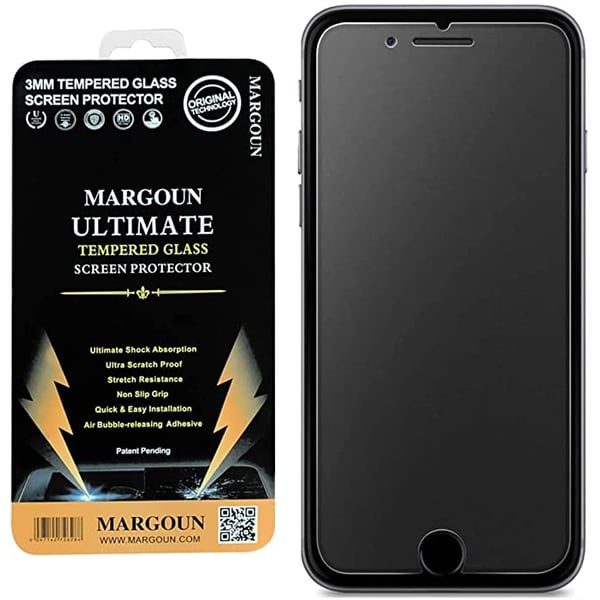 Margoun Matte Screen Protector For Iphone 8 7 6s 6 Anti-glare & Anti-fingerprint 9h Hd Clear Tempered Glass Film Smooth As Silk (not For Se 2020) (1)