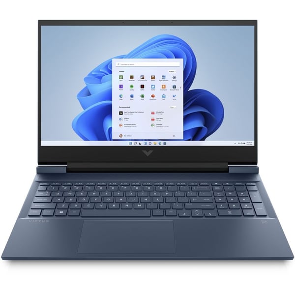 HP Victus (2022) Gaming Laptop - 12th Gen / Intel Core i7-12700H / 16.1inch FHD / 512GB SSD / 16GB RAM / 6GB NVIDIA GeForce RTX 3060 Graphics / Windows 11 Home / English & Arabic Keyboard / Blue / Middle East Version - [16-D1020NE]