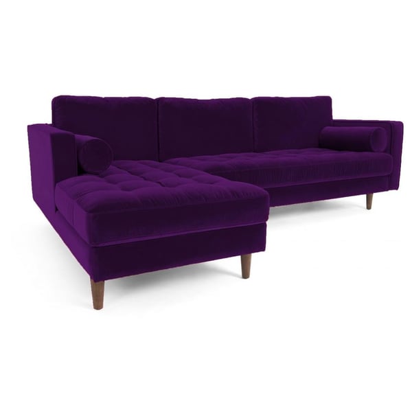 Purple outlet sectional sofa